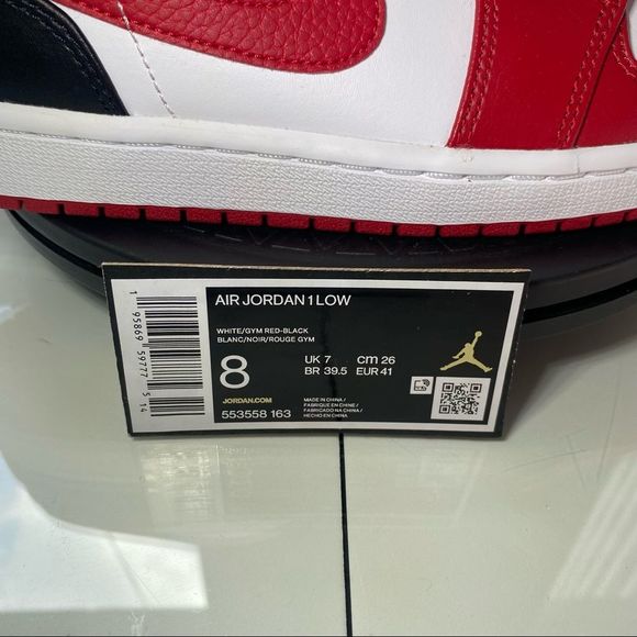 🆕 Air Jordan 1 Low 'Reverse Black Toe' - Picture 10 of 12